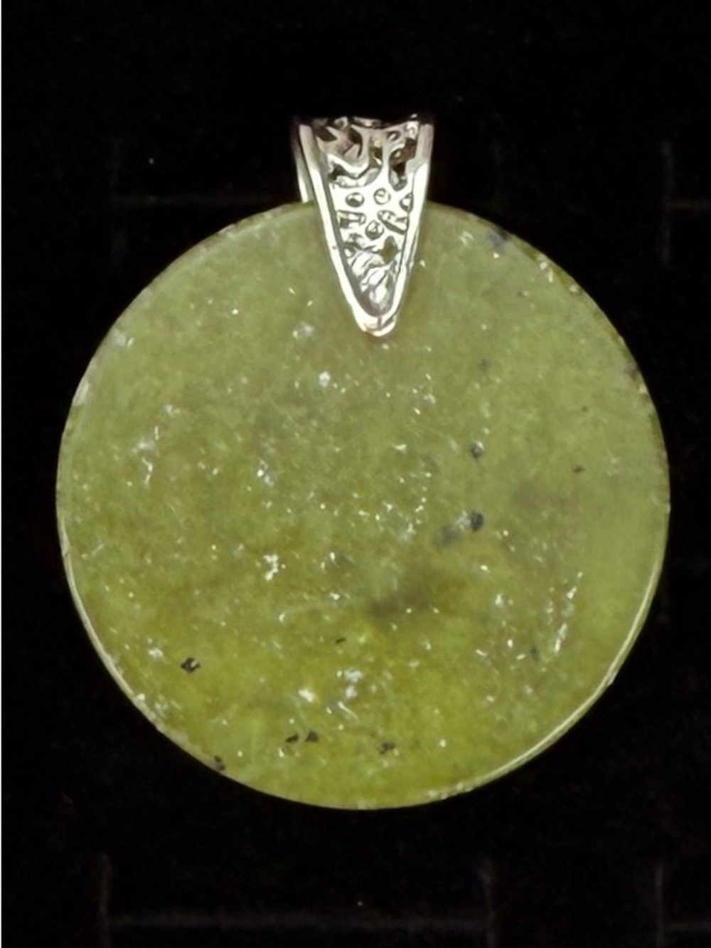 Beautiful bohemian chic green vintage pendant +Free 16” necklace